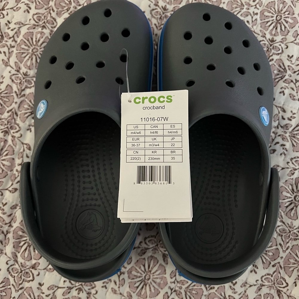 CROCS Shoes - Black with Blue Accents